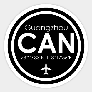 CAN, Guangzhou Baiyun International Airport Sticker